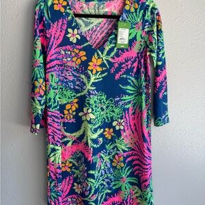 Lilly Pulitzer Pink and Blue Floral Dress
